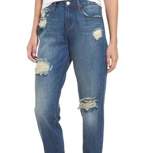 Leith high waisted cropped boyfriend jeans